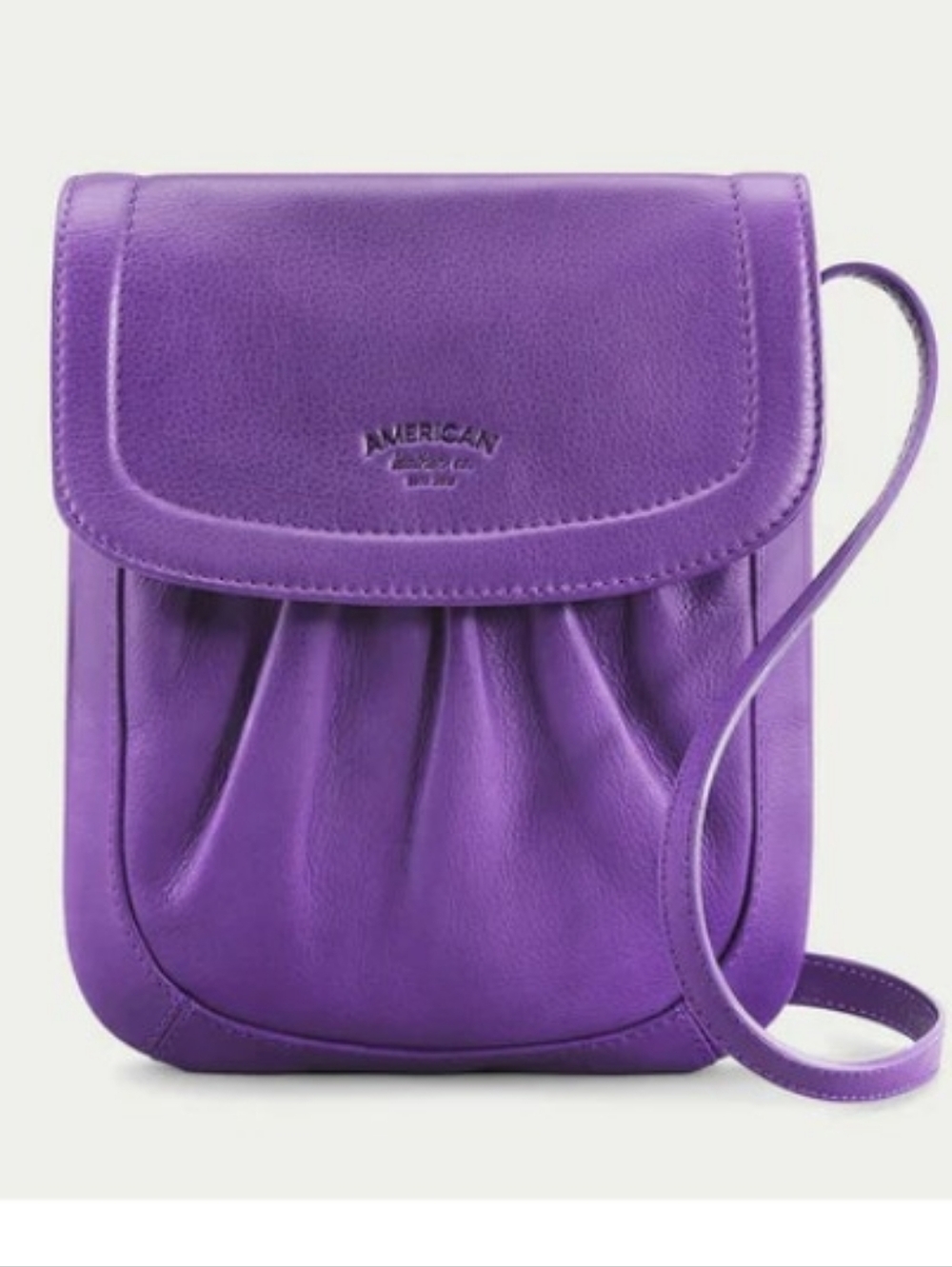 American Leather Co Birch Slim Leather Crossbody